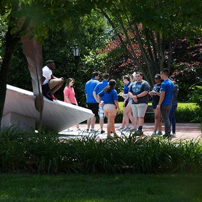 Campus tour guide training 